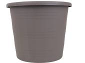 20cm round plastic planter - 3/cols* (grey/sand/terracotta) 20cm round plastic planter - 3/cols* (grey/sand/terracotta)