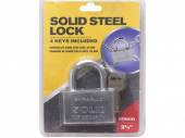 60mm solid steel padlock*