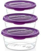 3pc round box storage set - asstd cols* (0.7-1.1-1.75ltr) 3pc round box storage set - asstd cols* (0.7-1.1-1.75ltr)
