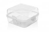 2 divisional folding lunch box* ASSORTED COLOURS 2 divisional folding lunch box* ASSORTED COLOURS