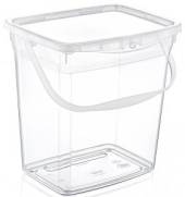 10 litre transparent detergent/storage box with lock lid*