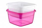 3.8l basin with strainer - asstd cols*