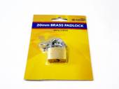 20mm brass padlock with 3x keys*