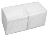 Pkt 500, white 1ply napkins (30x30cm)*