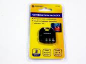 3 digit combination padlock (ideal for luggage)*