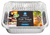 Pkt 5, 8\" square foil dish*
(USE HW536) Pkt 5, 8" square foil dish*
(USE HW536)