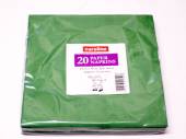 Pack 20, 33cm 2ply green napkins* Pack 20, 33cm 2ply green napkins*