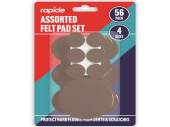 Pack 56, assorted felt pad set* Pack 56, assorted felt pad set*