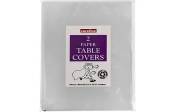 Pack 2 disposable table covers (90x90cm) - SILVER Pack 2 disposable table covers (90x90cm) - SILVER