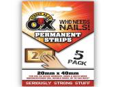 Pack 5, permanent strips*
(20x44mm)