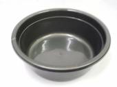 Round silver wash-up bowl (32x12cm)*