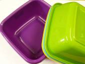 6ltr sml square bowl - asstd colours*