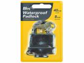 40mm black waterproof padlock*