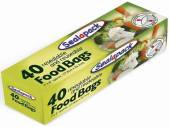 Box 40 resealable food bags  
(17x20cm)*