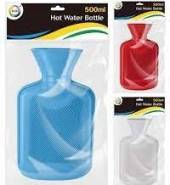 500ml hot water bottle - 3/cols* 500ml hot water bottle - 3/cols*