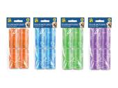 Pack 60, colour dog waste bags - 4/cols*