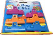 Pack 6, bag clips. Pack 6, bag clips.