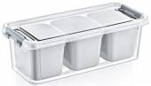 3x compartment organiser storage box 1.8L (L28 H9cm)*
USE 021065 3x compartment organiser storage box 1.8L (L28 H9cm)*
USE 021065