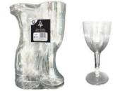 Pack 4, clear plastic wine glasses* Pack 4, clear plastic wine glasses*