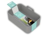 Rectangle silicone air fryer liner  (20x12x7cm)*