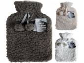 2ltr soft teddy plush hot water bottle - 3/cols* 2ltr soft teddy plush hot water bottle - 3/cols*