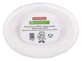 Pack 10, compostable bagasse plates - 18cm.REDUCED , NOW 65P Pack 10, compostable bagasse plates - 18cm.REDUCED , NOW 65P