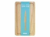 Hevea wood chopping board (30x20cm)