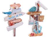 Resin beach sign magnet - 2asstd.
