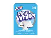 Pack 20 sheets mega white.