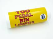 Pack 100, pedal bin liners*
(30x43x43cm)