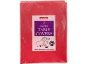 Pack 2 disposable table covers (90X90CMM)* - RED Pack 2 disposable table covers (90X90CMM)* - RED