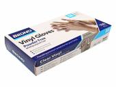 Box 100, CLEAR vinyl gloves (power free)SML/MED/LRG/X-LARGE.