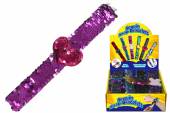 BOX 18, (6asstd) sequin snap bracelets.