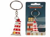 Resin lighthouse key ring.