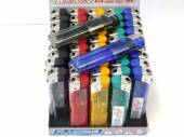Box50, transparent colour electronic lighters