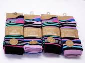 Ladies striped bamboo socks.
(3pkt x4) Ladies striped bamboo socks.
(3pkt x4)