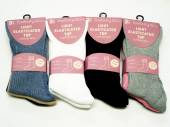 Ladies light elasticated top socks (3pkt x4)*