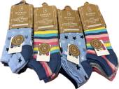 Ladies stars and stripes bamboo trainer socks.
(3pkt x4)