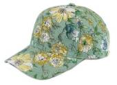 Floral baseball cap.
(green - pink)