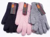 Ladies cable knit magic gloves - 3/cols.