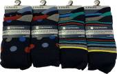 Spots/stripes cotton rich socks.
(3pkt x4)