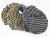 Mens asstd check design flat cap, (one size) - 3/cols. Mens asstd check design flat cap, (one size) - 3/cols.