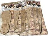  Pack 12 asstd sizes leather insoles.
(2-3/4-5/5-6/7-8/9-10/11-12)...