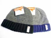 Mens knitted fleece lined thinsulate hat - 2/cols.