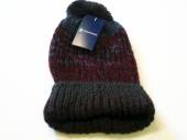Chunky knit bobble hat (one size) - 2/cols