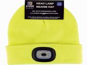 Neon beanie hat with led head lamp (one size) 11 ONLY LEFT