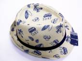 Trilby hat with surf print
(m/l - l/xl)