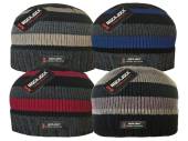 Mens thermal striped hat - 4/cols. Mens thermal striped hat - 4/cols.