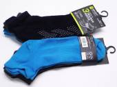 Pack 3, mens trainer socks with grippers.
