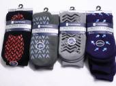 Mens slipper socks with grippers (7-11) - 4asstd. Mens slipper socks with grippers (7-11) - 4asstd.